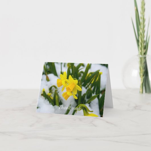 Kom op de lente tijd bedankkaart (Voorkant)