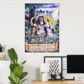 Kom op de onderkant van dit stroombed zitten poster (Thuiskantoor)