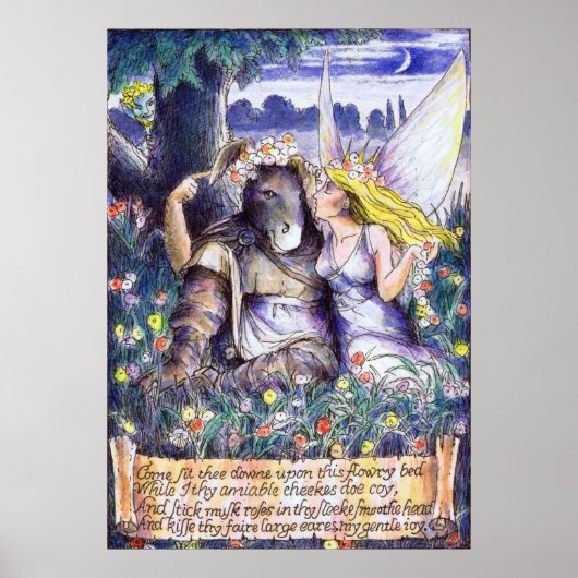 Kom op de onderkant van dit stroombed zitten poster (Voorkant)