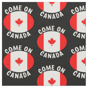 Kom op de zwarte rode mantel van Canada Stof