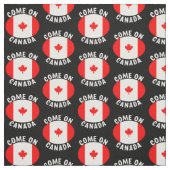 Kom op de zwarte rode mantel van Canada Stof (Swatch)