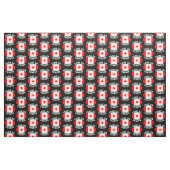 Kom op de zwarte rode mantel van Canada Stof (Fat Quarter)