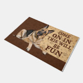 Kom op, dit wordt een vette mat. deurmat (Schuin)