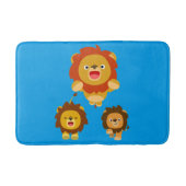 Kom op! Drie Cute Cartoon Lions Badmat (Voorkant)