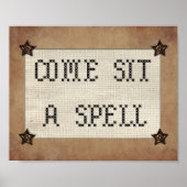 Kom op een spelletje afdrukken poster (Voorkant)