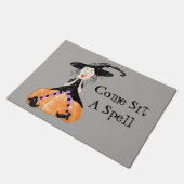 Kom op een steegje heks van een portier deurmat (Schuin)