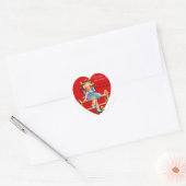 Kom op en word mijn Valentijn! Ronde Sticker (Envelop)
