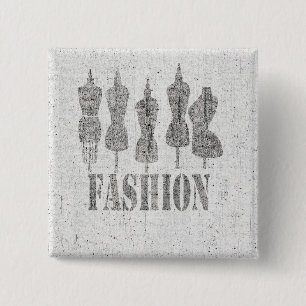 Kom op Fashionable Dress Forms Vierkante Button 5,1 Cm