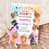 Kom op, ga zitten met de pootdieren Dog Birthday P Kaart