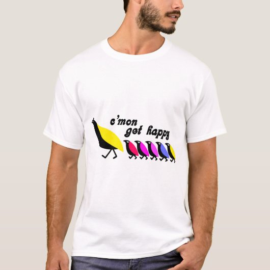 Kom op Get happy Patridges T-shirt (Voorkant)