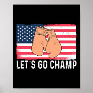 Kom op kamp Kickboksen Boksen Sport Vechters Poster