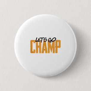 Kom op kampioen' Boksmotivatie Ronde Button 5,7 Cm