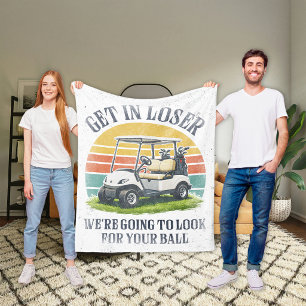 Kom op, loser, we gaan je bal zoeken fleece deken