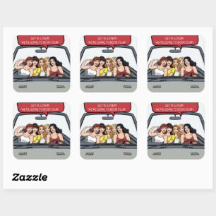 Kom op, loser! We gaan naar de Boekclub Sticker