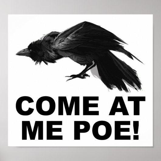 Kom op me af Poe Grappige Poster (Voorkant)