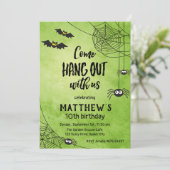 Kom op met ons | Halloween Birthday Kaart (Staand voorkant)