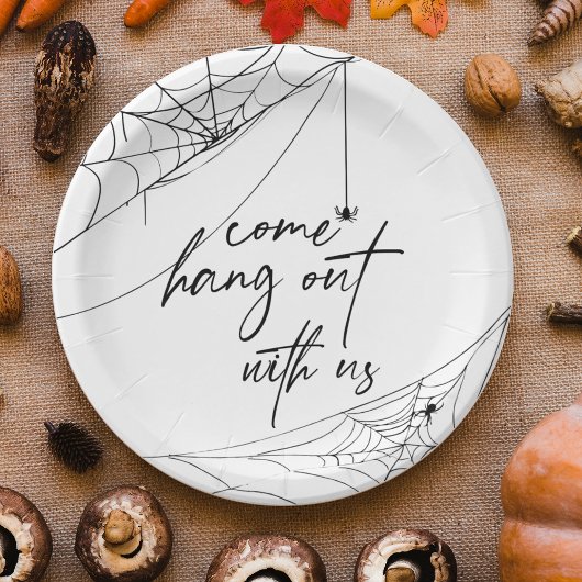 Kom op met ons Halloween party Papieren Bordje