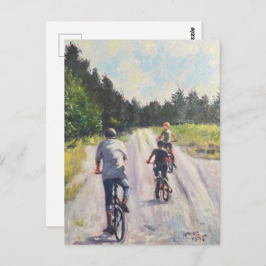 "Kom op, opa!" Briefkaart (Voorkant / Achterkant)