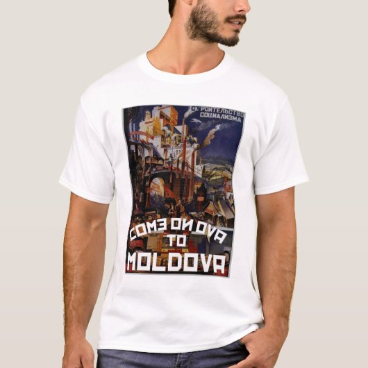 Kom op Ova naar Moldavië T-shirt (Voorkant)