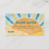 Kom op Son Blue Ray Sunshine Baby shower Diaper Ga Informatiekaartje (Voorkant)