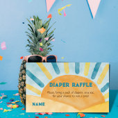 Kom op Son Blue Ray Sunshine Baby shower Diaper Ga Informatiekaartje