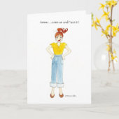 Kom op Verjaardagskaart Kaart (Gele Bloem)
