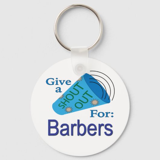Kom op voor Barbers Sleutelhanger (Voorkant)
