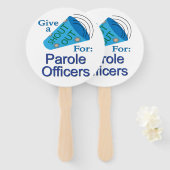 Kom op voor ex-officieren handwaaier (Voorkant en achterkant)