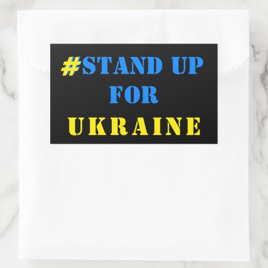 #Kom op voor Oekraïense Stickers (Tas)
