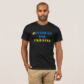 Kom op voor Oekraïne T-shirt Steun Vrijheid (Voorkant volledig)