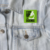 Kom op voor Science Microscope Vierkante Button 5,1 Cm (In situ)