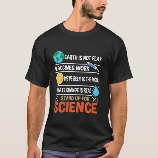 Kom op voor Science Space Galaxy Astronomy Science T-shirt (Voorkant)