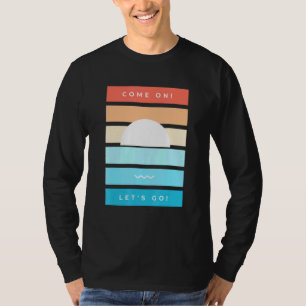 Kom op, we gaan met Happy Summer Vibes Sunset T-shirt