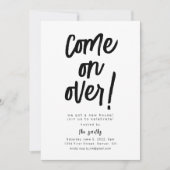 Kom over Housewarming Party Kaart (Voorkant)