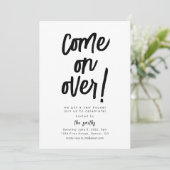 Kom over Housewarming Party Kaart (Staand voorkant)