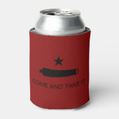 Kom & Pak het! Texas State slagvlag Blikjeskoeler (Blikje Voorkant)