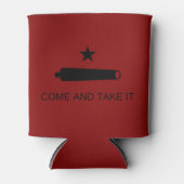 Kom & Pak het! Texas State slagvlag Blikjeskoeler (Voorkant)