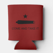 Kom & Pak het! Texas State slagvlag Blikjeskoeler (Achterkant)