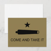 Kom & Pak het! Texas State slagvlag Briefkaart (Voorkant / Achterkant)