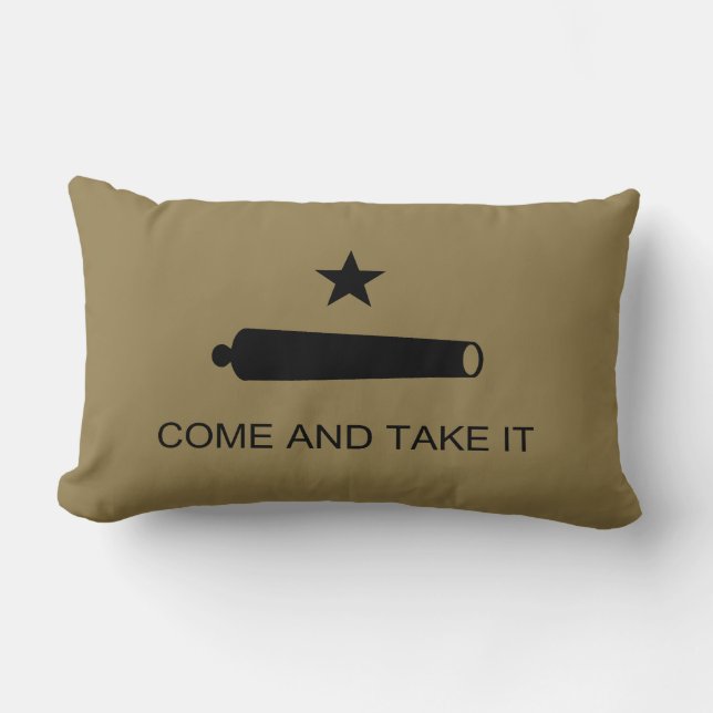 Kom & Pak het! Texas State slagvlag Kussen (Voorkant)