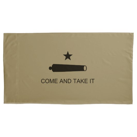 Kom & Pak het! Texas State slagvlag Kussensloop (Voorkant-Links)