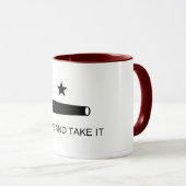 Kom & Pak het! Texas State slagvlag Mok (Voorkant rechts)