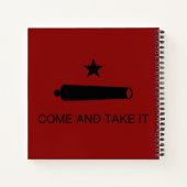 Kom & Pak het! Texas State slagvlag Notitieboek (Achterkant)
