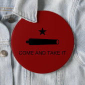 Kom & Pak het! Texas State slagvlag Ronde Button 6,0 Cm (In situ)