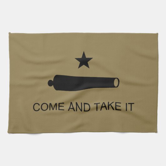 Kom & Pak het! Texas State slagvlag Theedoek (Horizontaal)