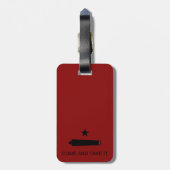 Kom & Pak 't! Texas State slagvlag Bagagelabel (Achterkant verticaal)