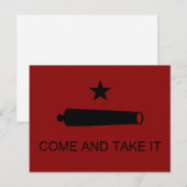 Kom & Pak 't! Texas State slagvlag Briefkaart (Voorkant / Achterkant)