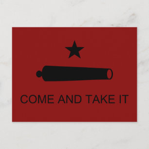 Kom & Pak 't! Texas State slagvlag Briefkaart