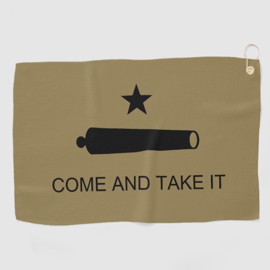 Kom & Pak 't! Texas State slagvlag Golfhanddoek (Horizontaal)