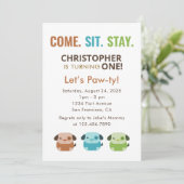 KOM Puppies op zaterdag Kaart (Staand voorkant)